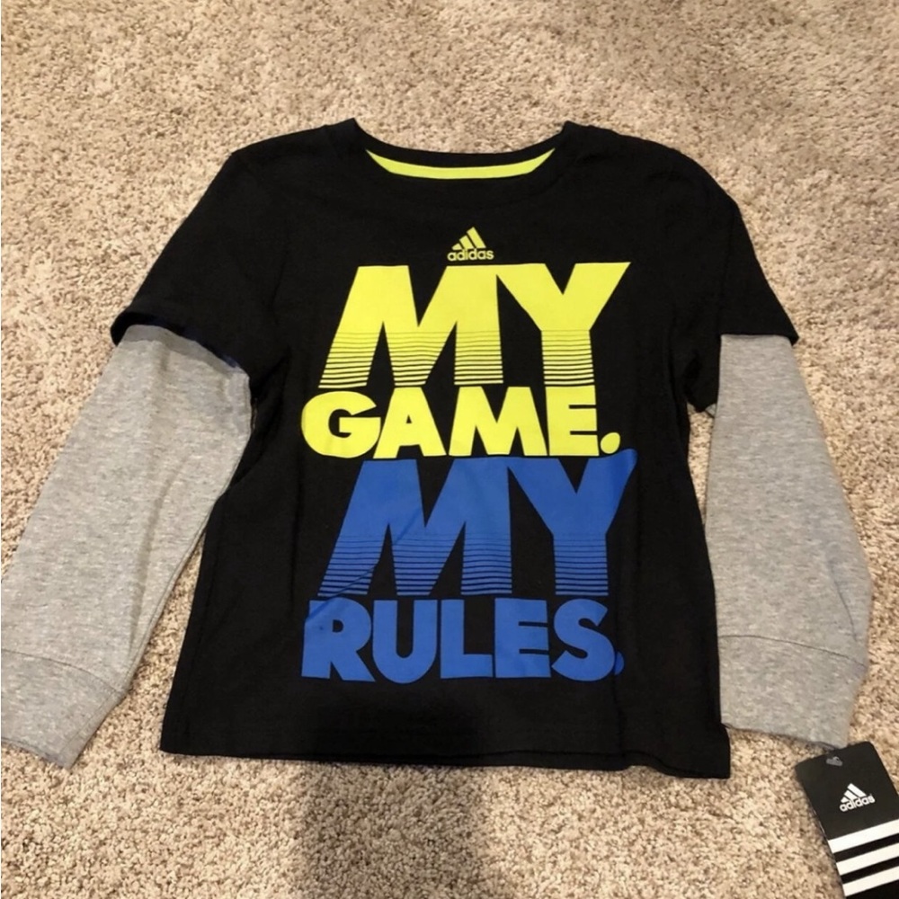 Adidas New Boys Long Sleeve Shirt